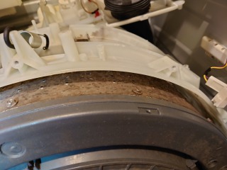 シャープドラム式洗濯機ES-ZP1洗濯槽汚れ
