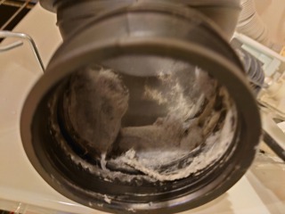パナソニックドラム式洗濯機NA-VX3600排気ダクト汚れ