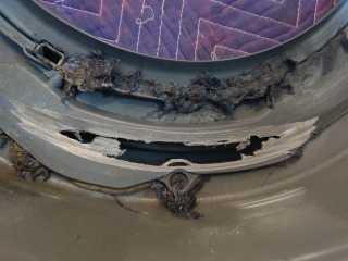パナソニックドラム式洗濯機VX7600脱水受けカバー破損