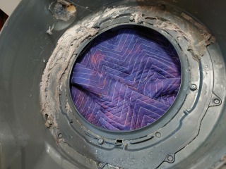 パナソニックドラム式洗濯機NA-VX9500脱水受けカバー汚れ