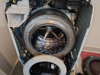 パナソニックドラム式洗濯機NA-VX3900分解清掃