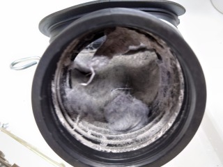 パナソニックドラム式洗濯機NA-VX9600排気ダクト汚れ