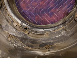 パナソニックドラム式洗濯機NA-VX800A脱水受けカバー汚れ