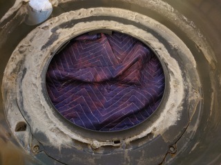 パナソニックドラム式洗濯機NA-VX3900脱水受けカバー汚れ
