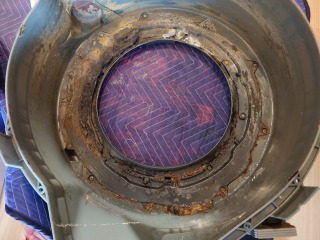 パナソニックドラム式洗濯機NA-VX8500脱水受けカバー汚れ