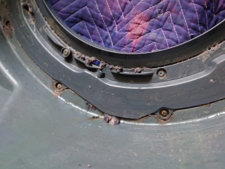 パナソニックドラム式洗濯機NA-VX3700脱水受けカバー汚れ