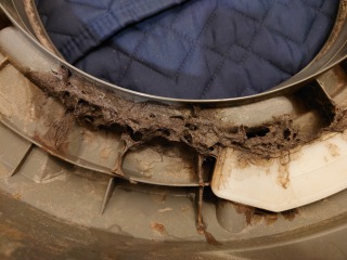 東芝ドラム式洗濯機(TW-117A7)脱水受けカバー汚れ1