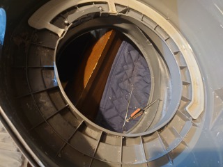 東芝ドラム式洗濯機TW-117X3脱水受けカバー清掃