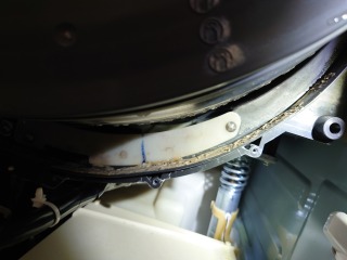東芝ドラム式洗濯機TW-117X5洗濯槽汚れ