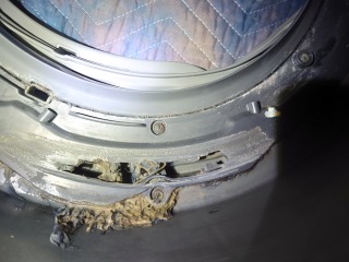 パナソニックドラム式洗濯機NA-VX8600脱水受けカバー破損