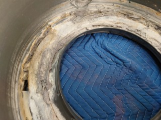 パナソニックドラム式洗濯機NA-VX7100脱水受けカバー汚れ