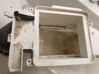 東芝ドラム式洗濯機TW-Z400乾燥風路汚れ