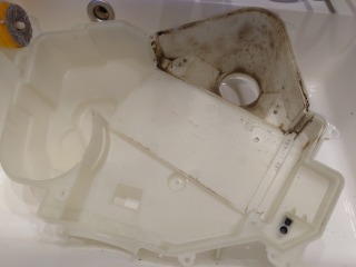 シャープドラム式洗濯機ES-W113ヒートポンプ内部画像汚れ