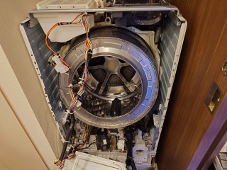 パナソニックドラム式洗濯機NA-LX127A分解清掃