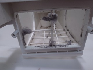 東芝ドラム式洗濯機TW-127X8乾燥風路汚れ