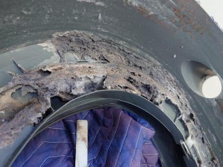 東芝ドラム式洗濯機TW-127X8脱水受けカバー綿ぼこり