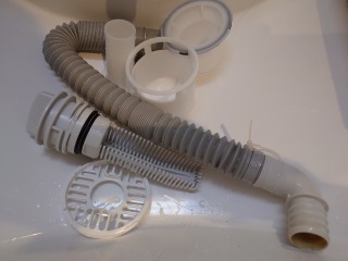 パナソニックドラム式洗濯機NA-VX300B排水トラップ洗浄