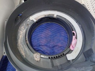東芝ドラム式洗濯機TW-127X9脱水受けカバー汚れ