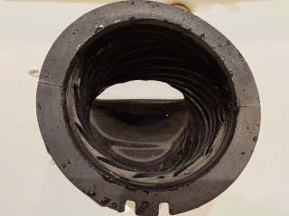 パナソニックドラム式洗濯機NA-LX127B排気ホース洗浄