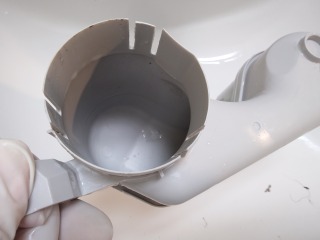 東芝ドラム式洗濯機TW-117A8S字ダクト汚れ