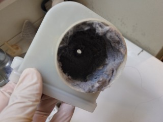 東芝ドラム式洗濯機TW-117A8排気