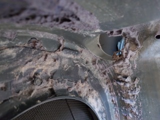 パナソニックドラム式洗濯機NA-VX9900脱水受けカバー汚れ