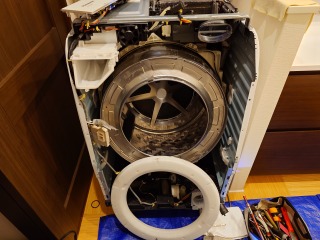 パナソニックドラム式洗濯機NA-VX9600分解