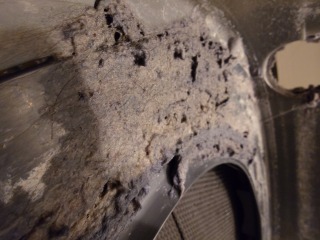 パナソニックドラム式洗濯機NA-VX9600脱水受けカバー綿ぼこり