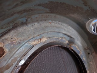 パナソニックドラム式洗濯機NA-SLX12B脱水受けカバー汚れ