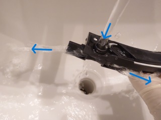 パナソニックドラム式洗濯機NA-LX129Bノズル確認