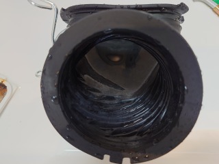 パナソニックドラム式洗濯機NA-VX8900排気ホース綿ぼこり