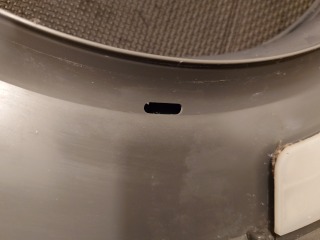 東芝ドラム式洗濯機TW-127XP3水抜け穴