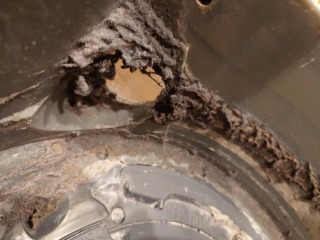 パナソニックドラム式洗濯機NA-VX9900脱水受けカバー綿ぼこり