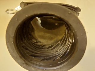 パナソニックドラム式洗濯機NA-VX700A排気ホース綿ぼこり