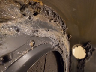 パナソニックドラム式洗濯機NA-VX900A脱水受けカバー汚れ