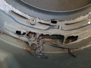 パナソニックドラム式洗濯機NA-VX8900脱水受けカバー交換